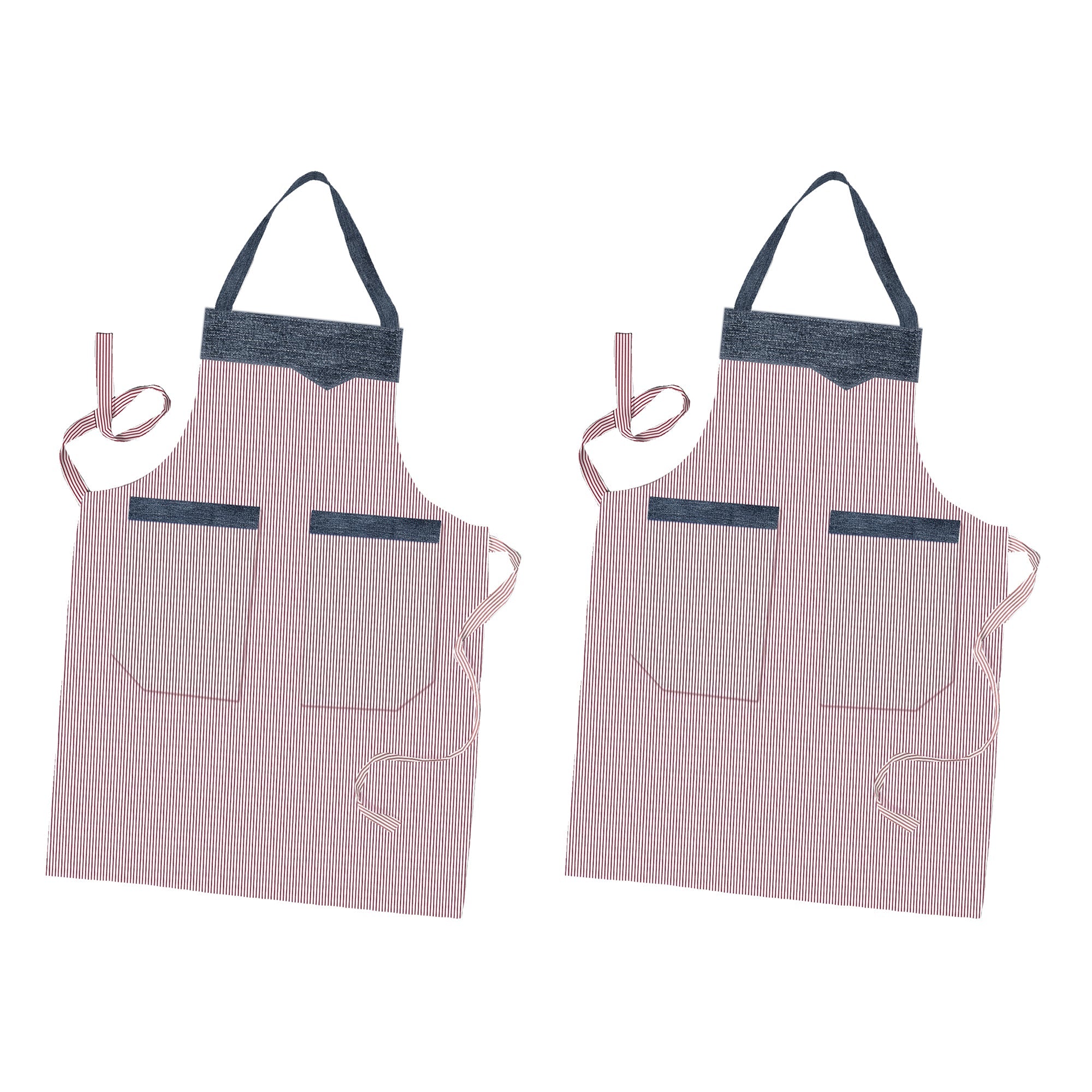 Cooking Apron for Women with Double Pocket~5452