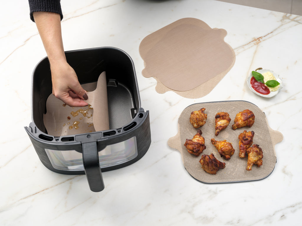 No Stick Square Air Fryer Liner - 2 pcs