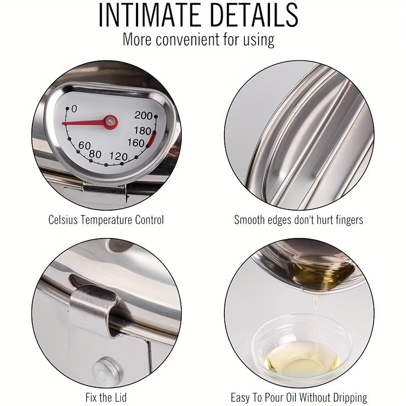 Tempura Fryer Pan with Thermometer