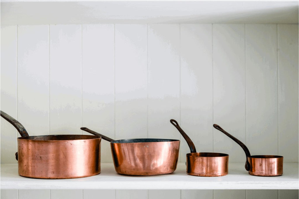 Set of Cooking pans of copper-2